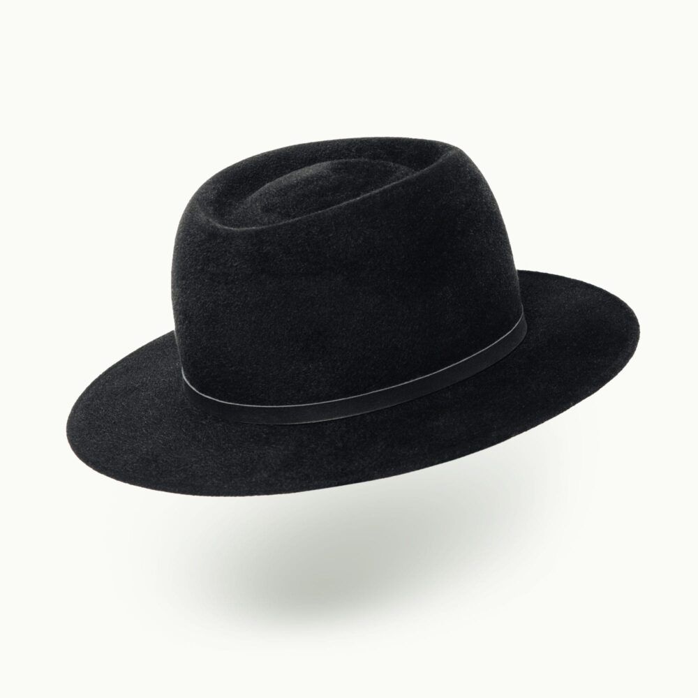 Hats - Women - Unisex - Men - Aldon Black Velour Image 1