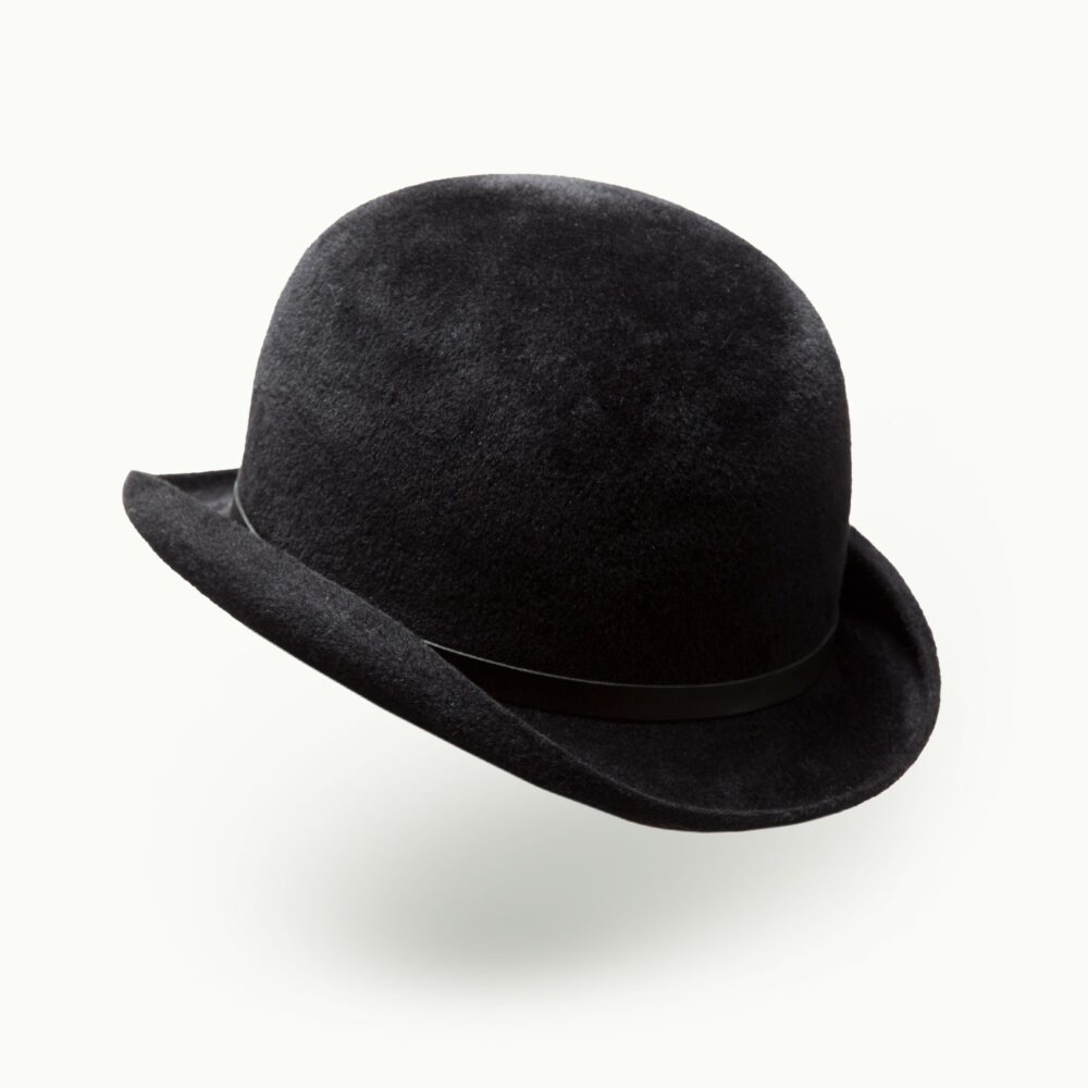 Hats - Unisex - Men - Bowler Black Velour Image 3