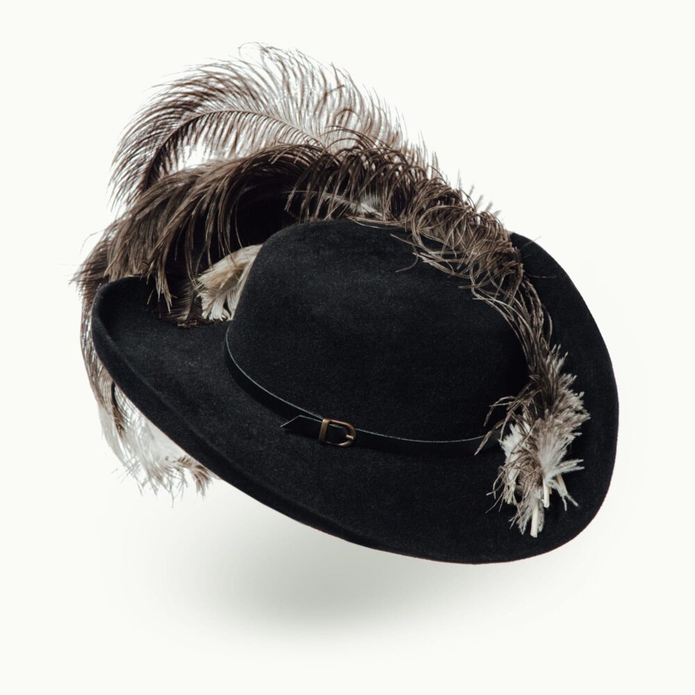 Hats - Women - Corsaire Black Velour Image 3