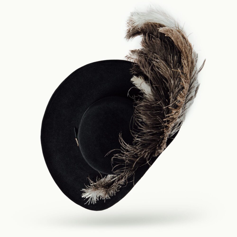 Hats - Women - Corsaire Black Velour Image 5