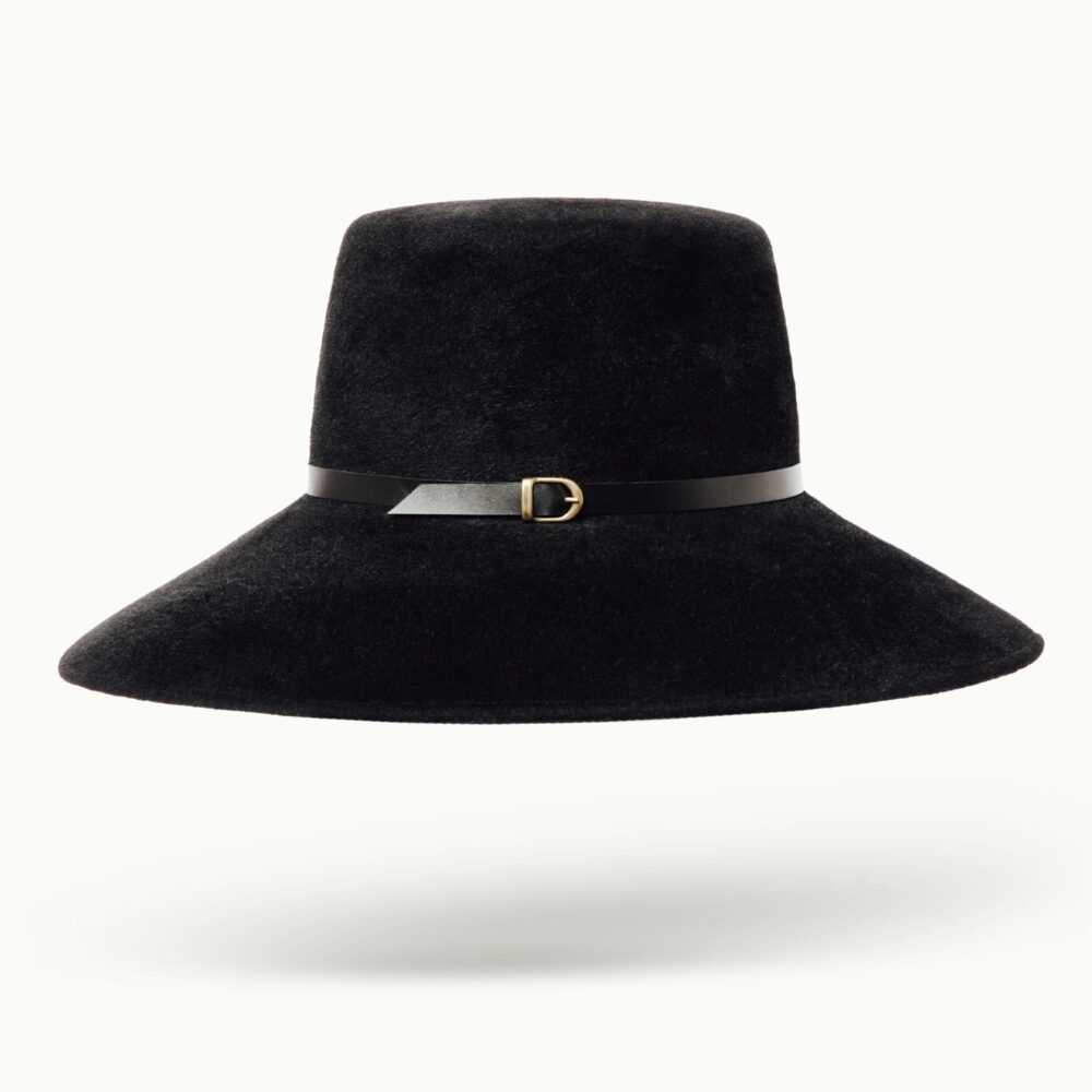 Hats - Women - Grand Comtesse Black Velour Image 4