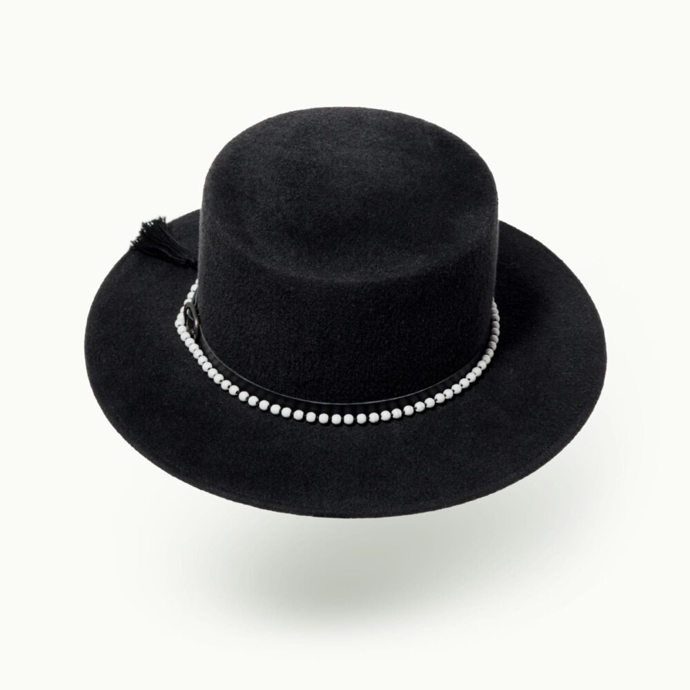 Hats - Women - Unisex - Men - Spaniard Black Velour Image 2