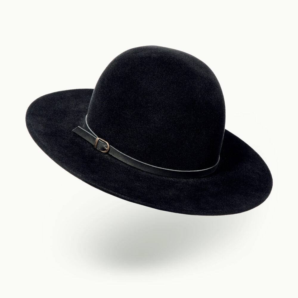 Hats - Women - Unisex - Men - Sphere Black Velour Image 3