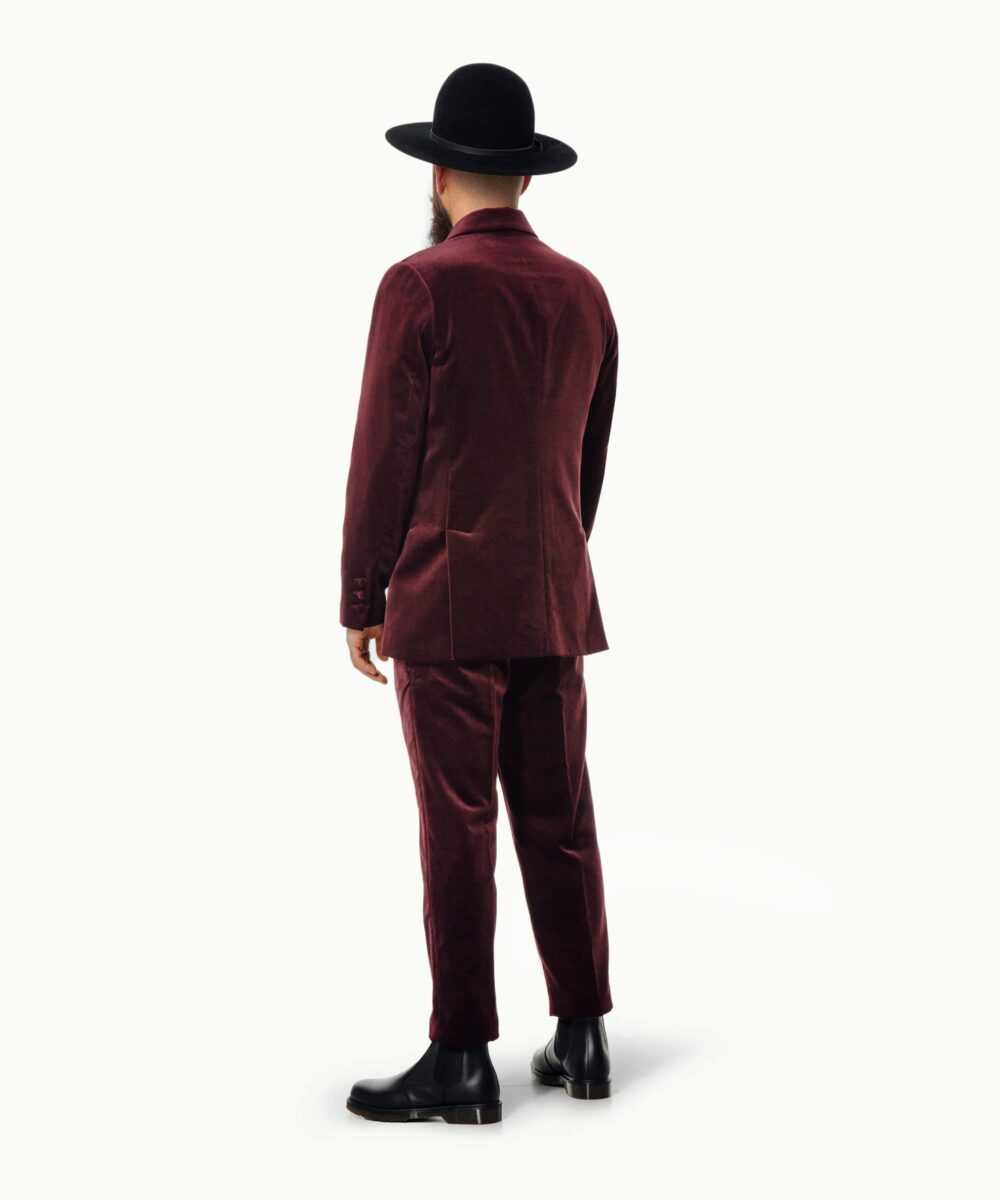Men - Suit Jackets - Maitre du Monde Suit Jacket Burgundy Image 4