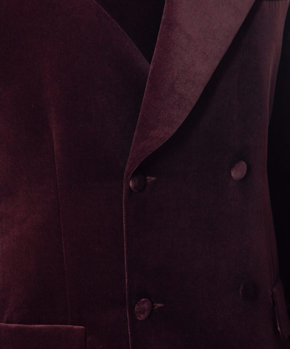 Men - Suit Jackets - Maitre du Monde Suit Jacket Burgundy Image 6