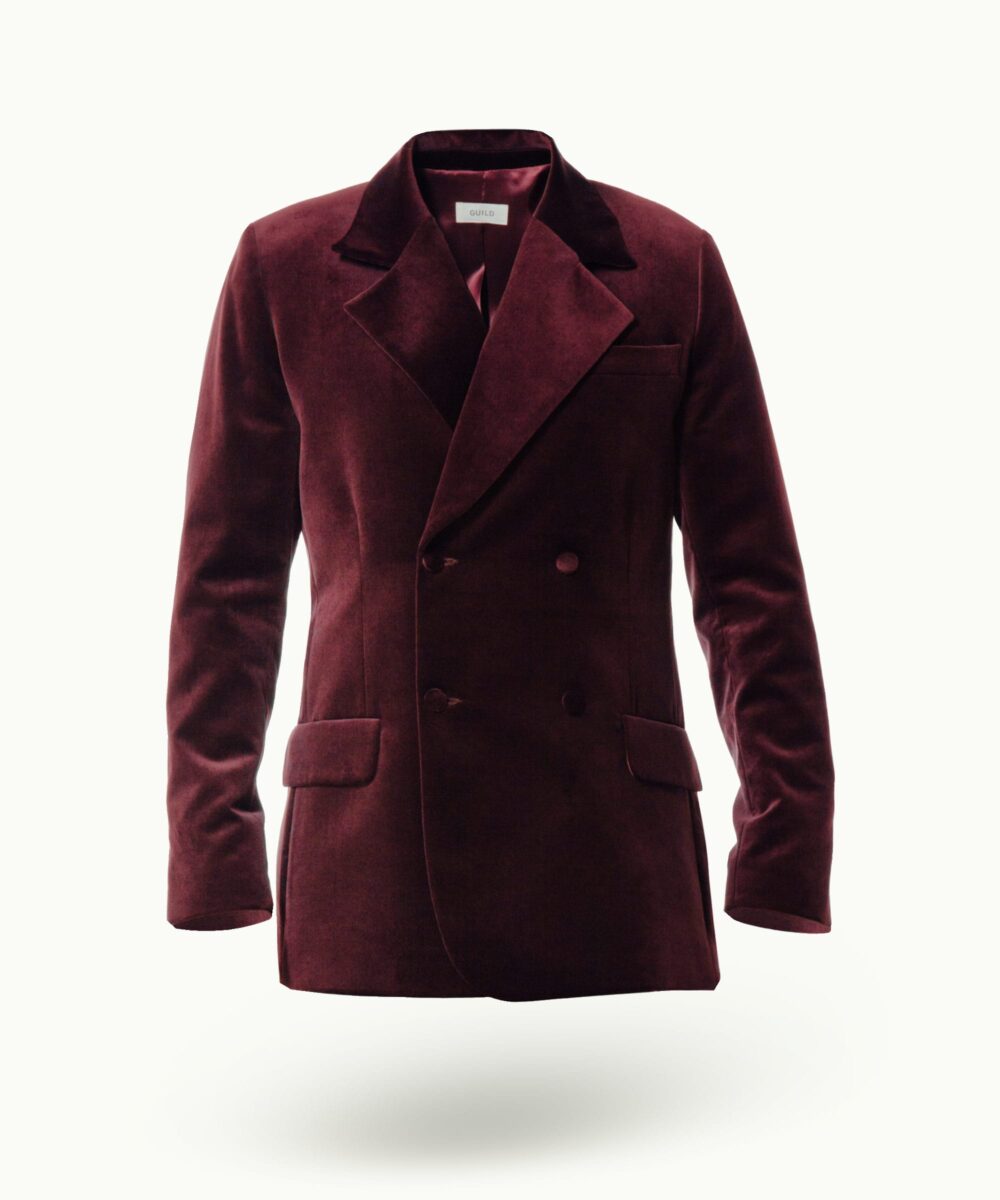Men - Suit Jackets - Maitre du Monde Suit Jacket Burgundy Image 5