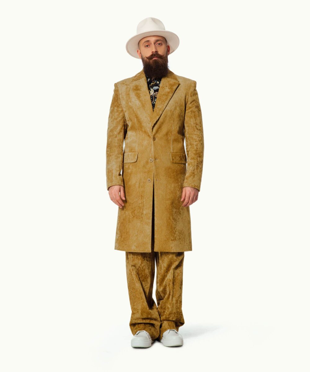 Men - Suit Jackets - Outerwear - Zunft Zoot Jacket Golden Courduroy Image 1