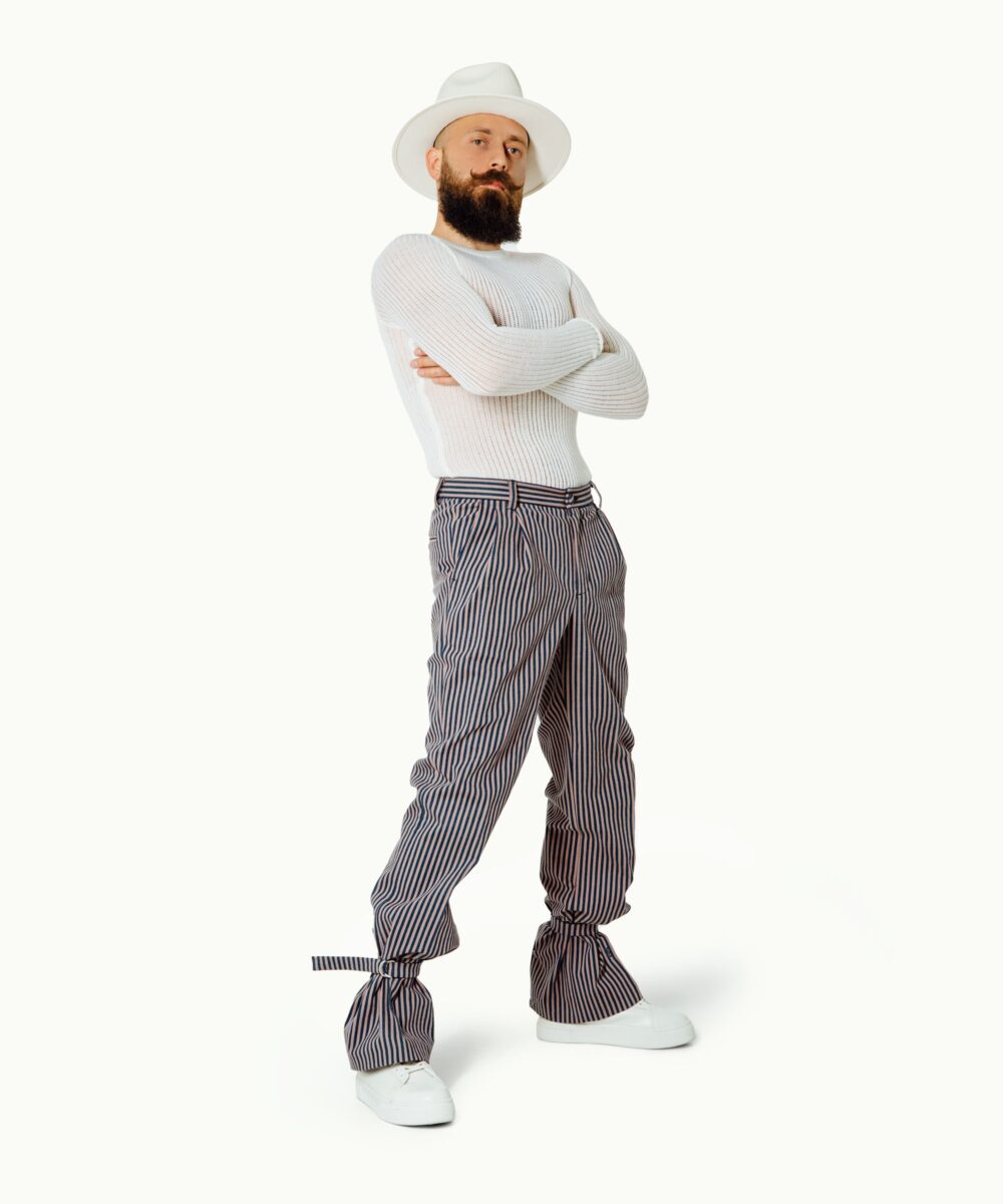 Men - Denim - Trousers - Paladin Trousers Mud Striped Image 1