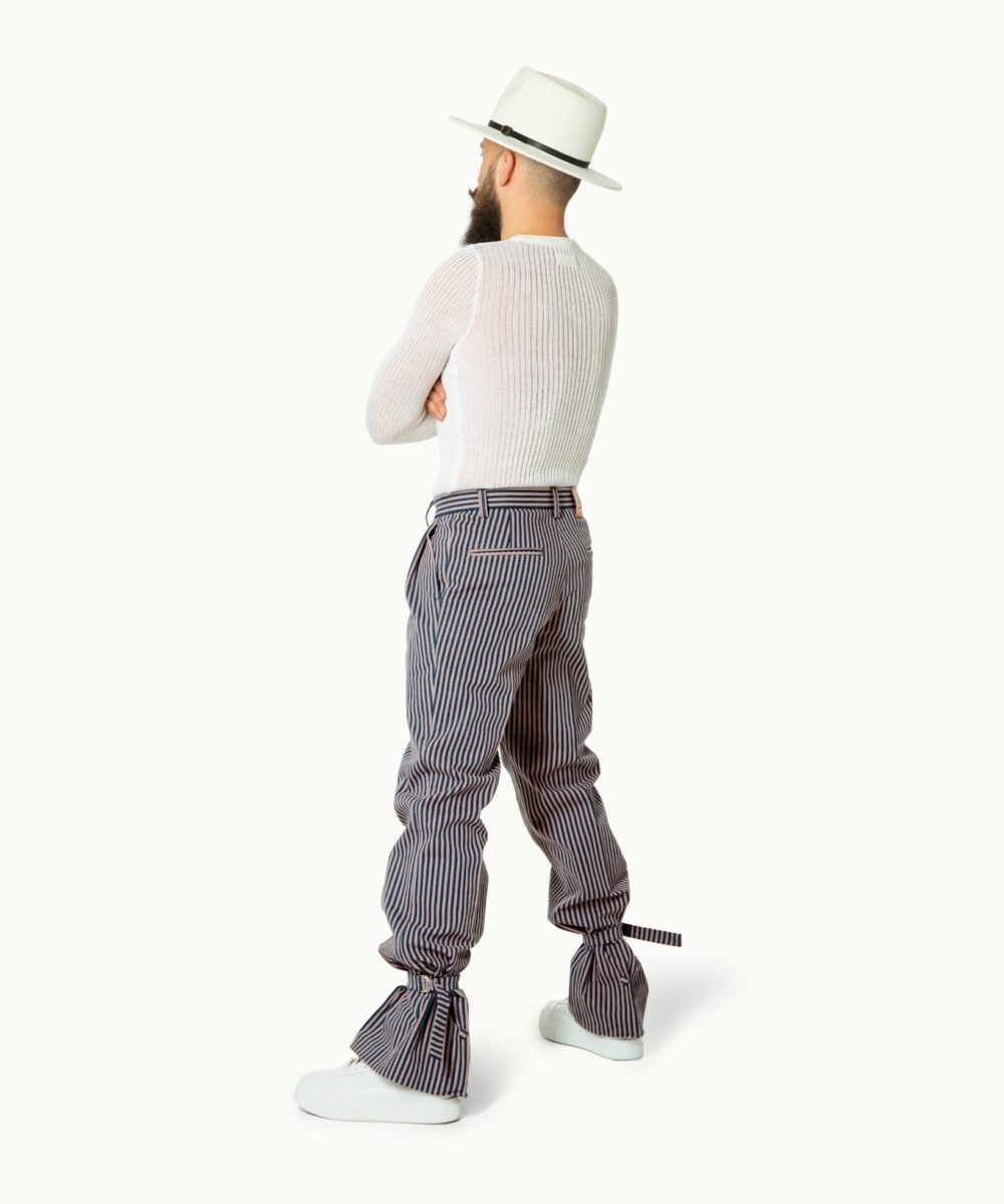 Men - Denim - Trousers - Paladin Trousers Mud Striped Image 3