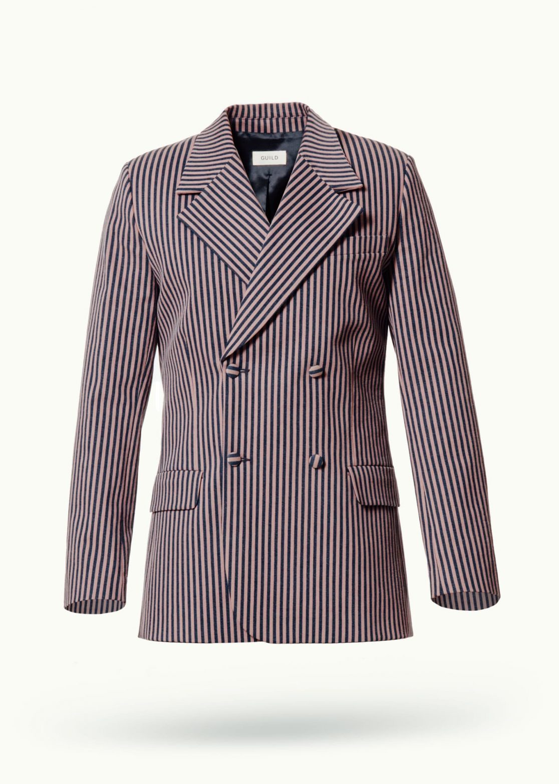 Men - Suit Jackets - Denim - Maître Suit Jacket Mud Striped Image Primary