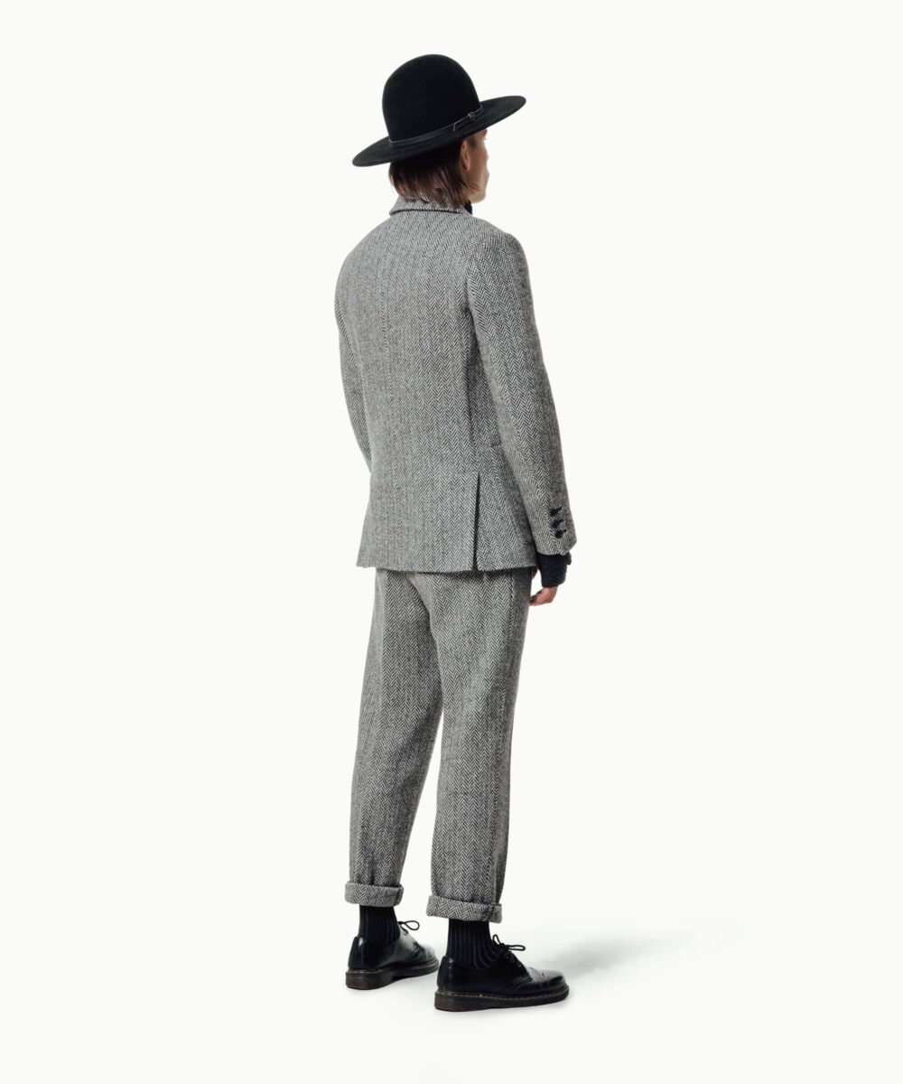 Men - Suit Jackets - Willidow Suit B/W Herringbone Image 4