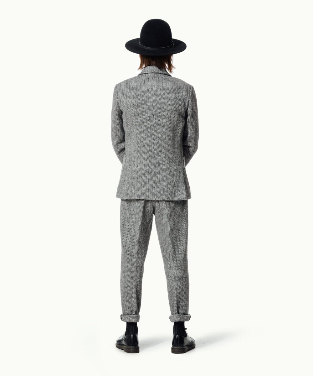 Men - Suit Jackets - Willidow Suit B/W Herringbone Image 5