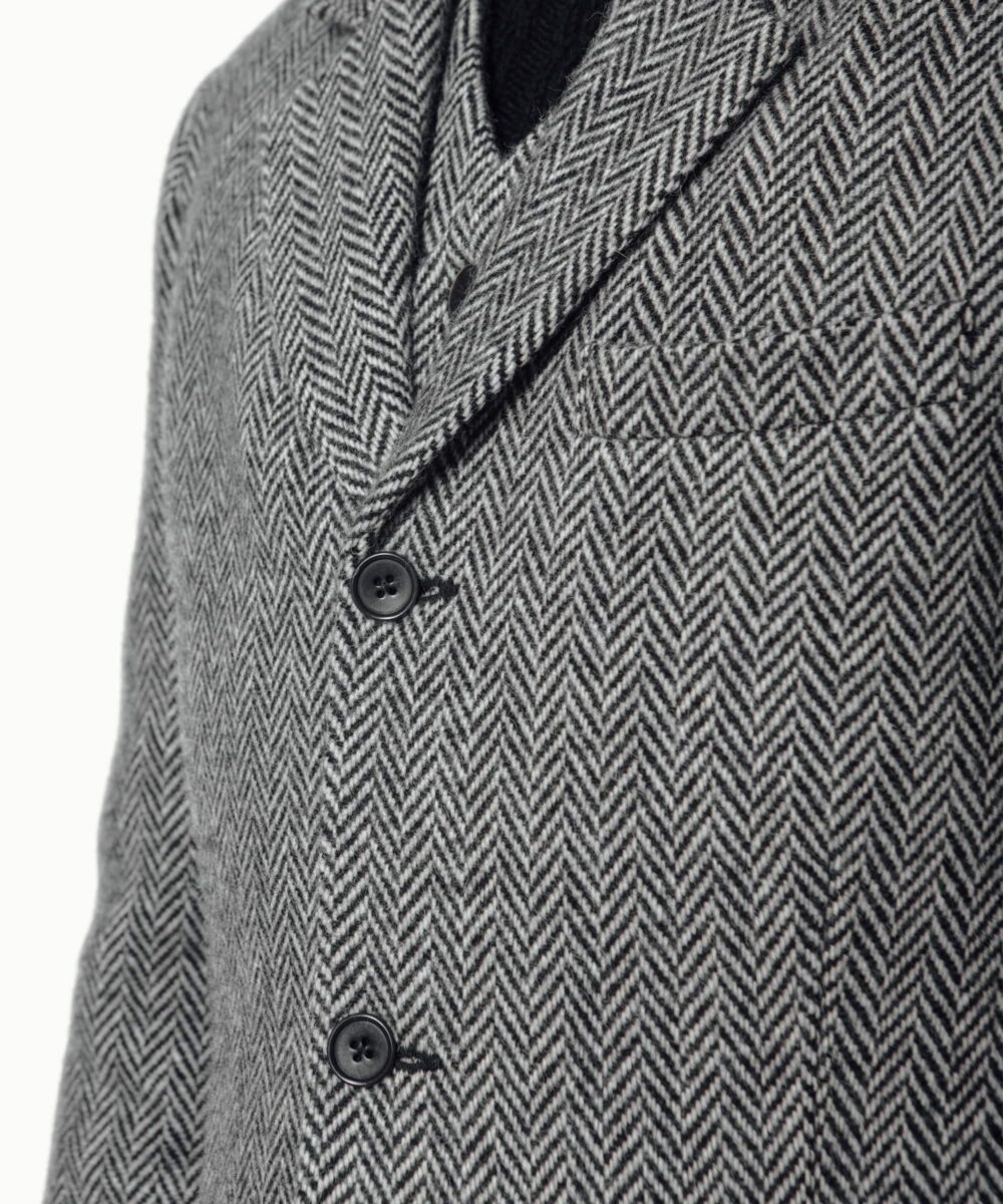 Men - Suit Jackets - Willidow Suit B/W Herringbone Image 6