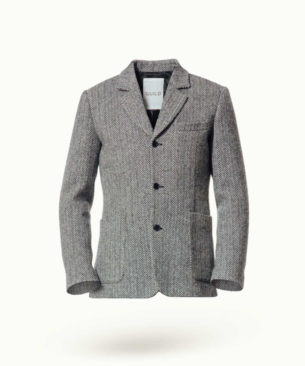 Men - Suit Jackets - Willidow Suit B/W Herringbone Image 9