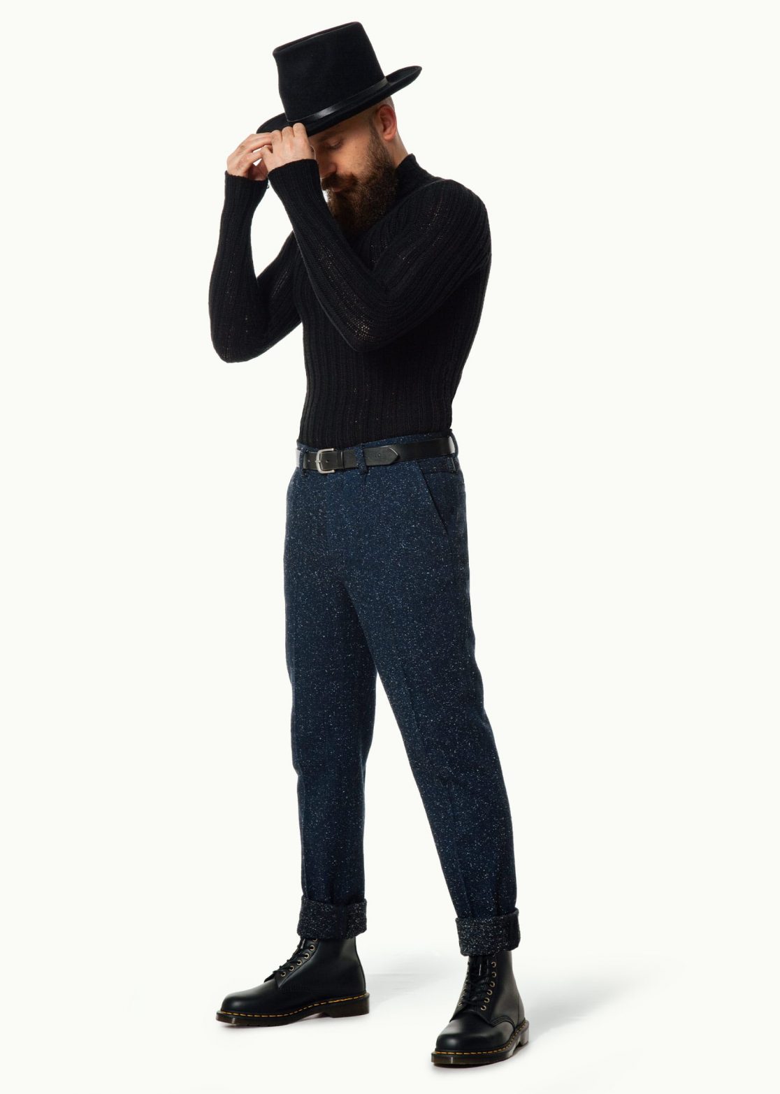 Men - Denim - Trousers - Edelmann Trousers Indigo Sky Image Primary