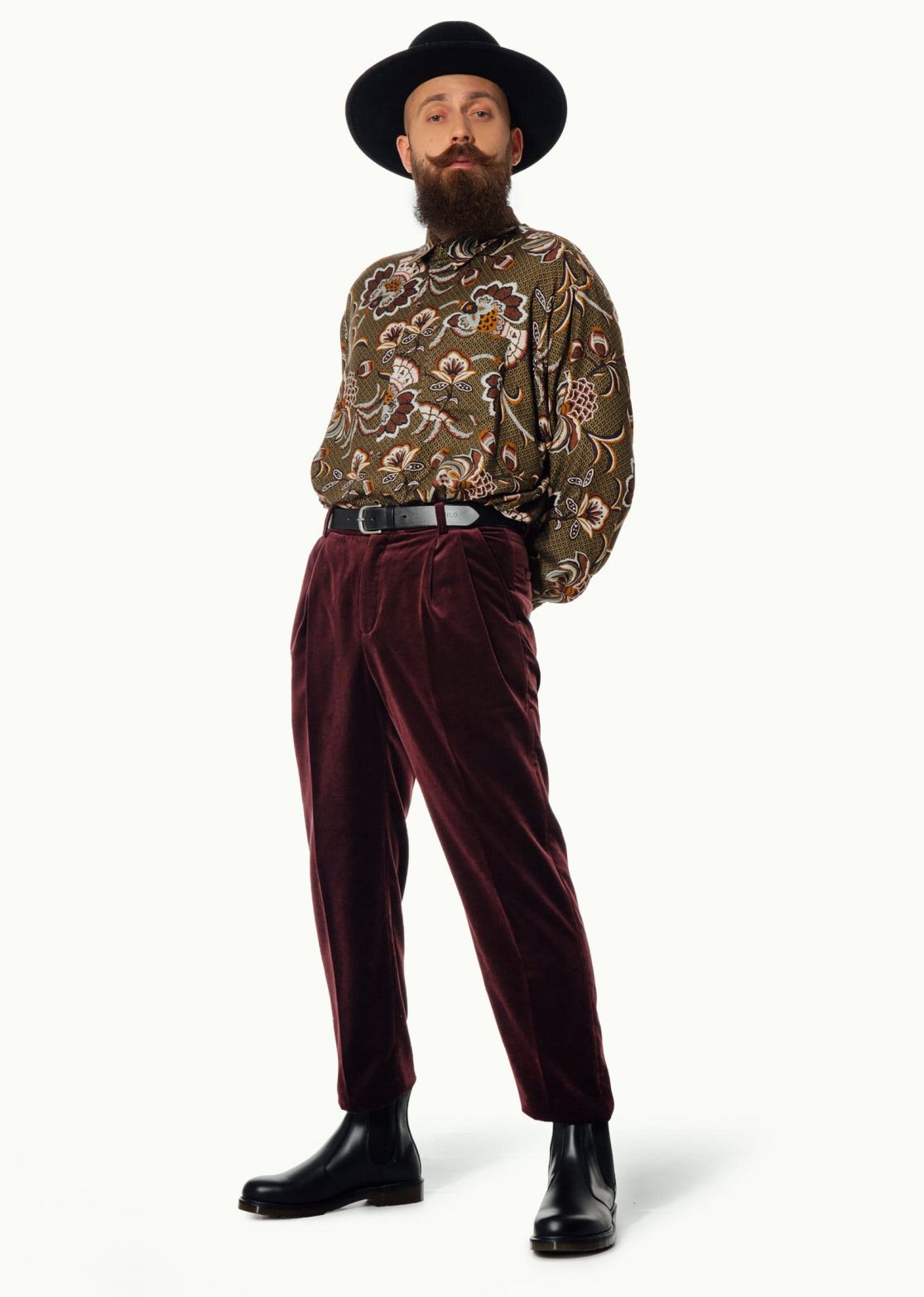 Men - Trousers - Velvet Mahorka Trousers Image Primary