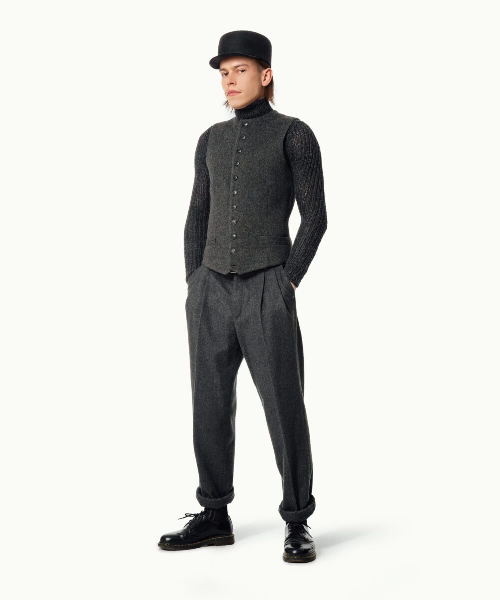 Men - Waistcoats - High Vest Graphite Image 1