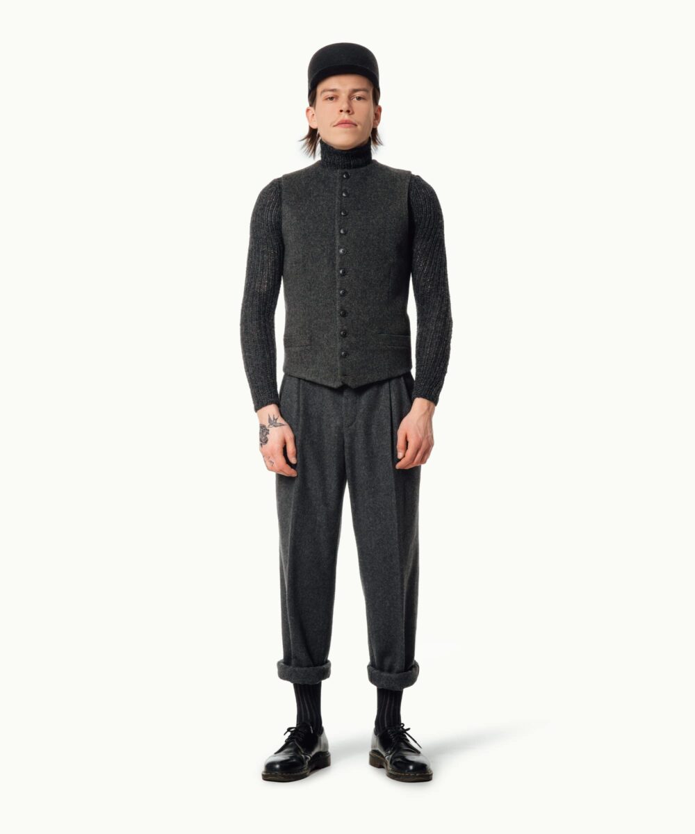Men - Waistcoats - High Vest Graphite Image 2