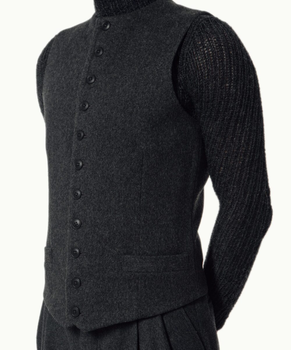 Men - Waistcoats - High Vest Graphite Image 5