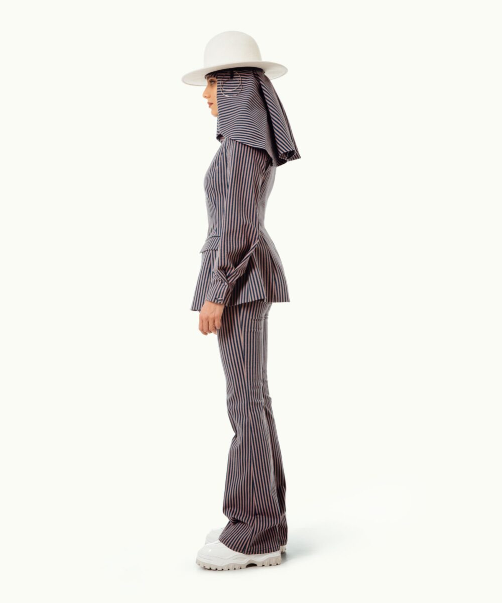 Women - Denim - Suit Jackets - Caraco Jacket Mud Striped Image 2