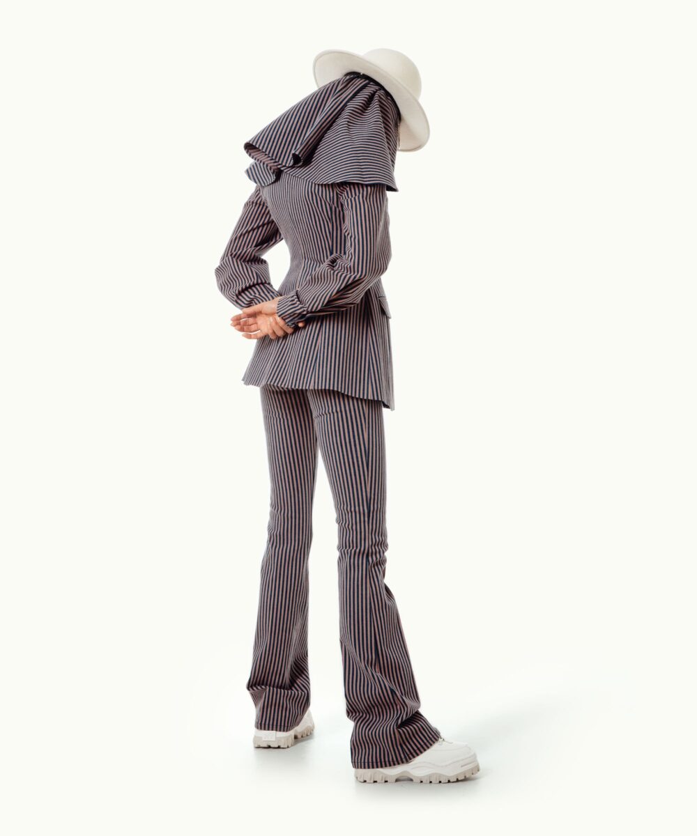 Women - Denim - Suit Jackets - Caraco Jacket Mud Striped Image 4