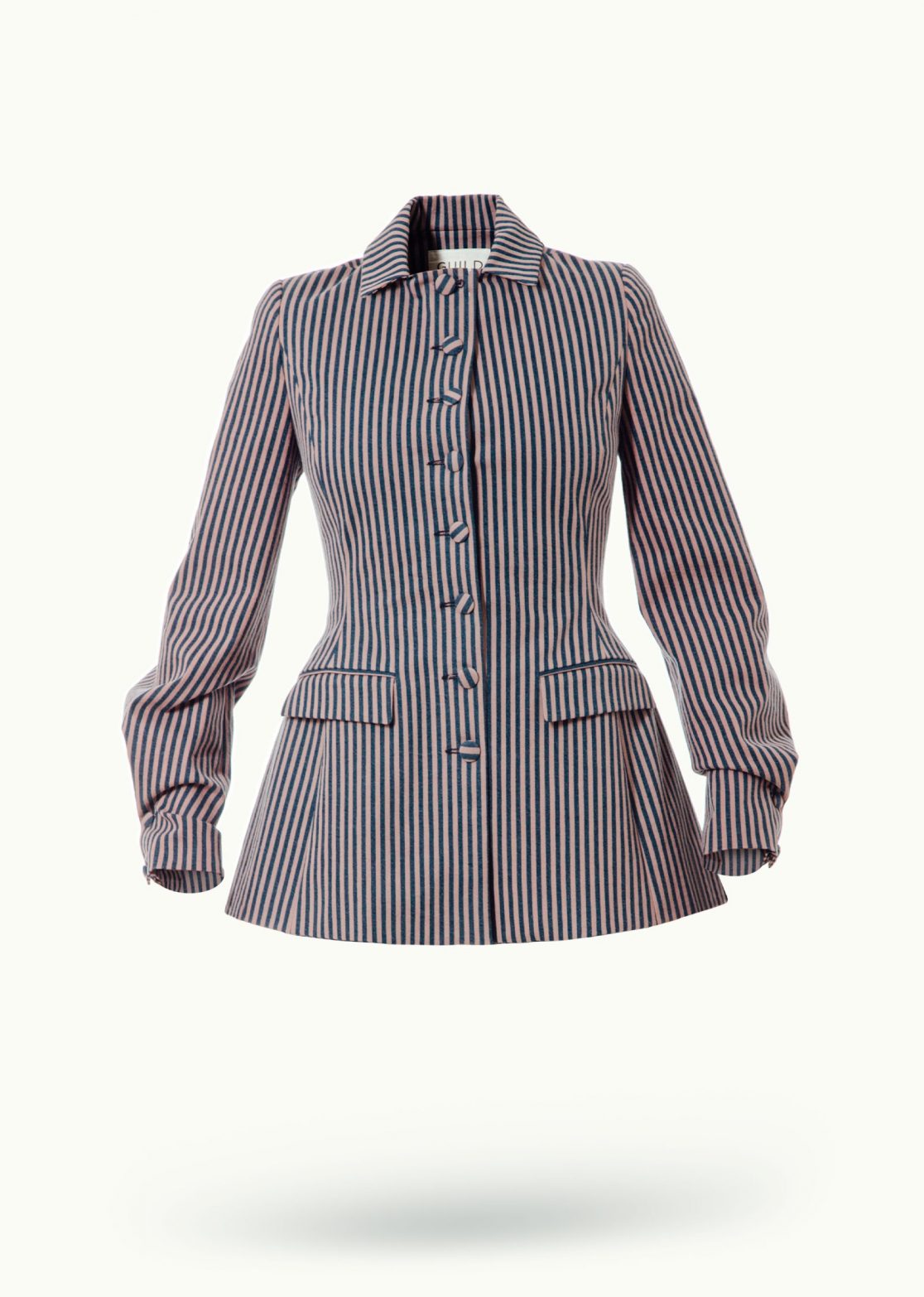 Women - Denim - Suit Jackets - Caraco Jacket Mud Striped Image Secondary