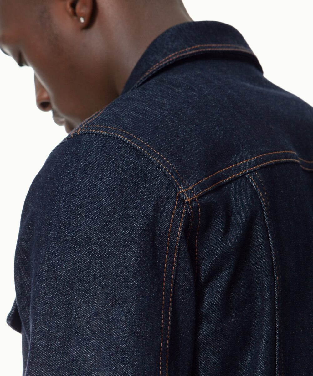 Men - Jackets - Denim - Outerwear - Clyde Denim Jacket 13oz Image 7
