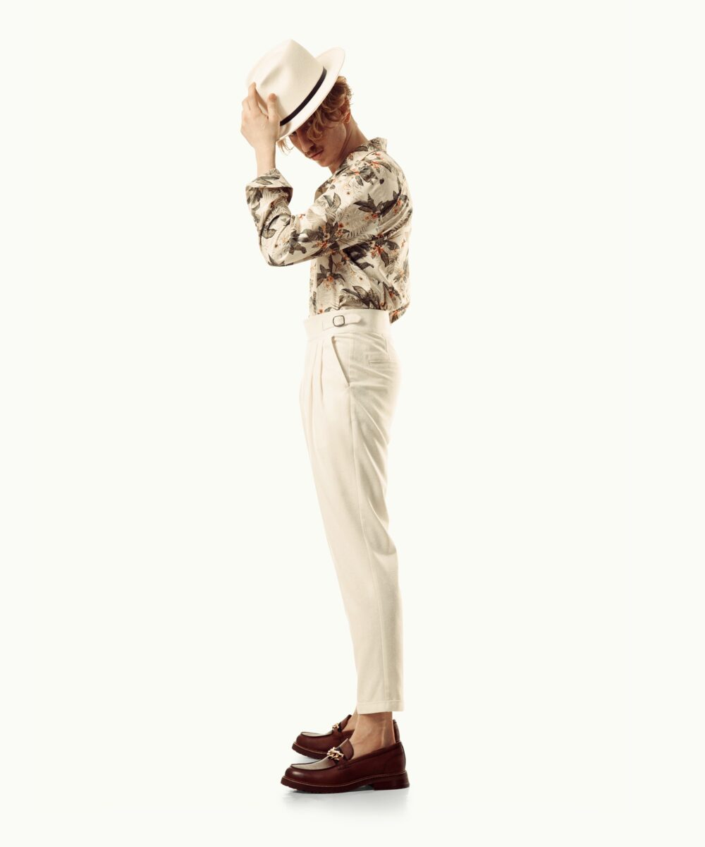 Men - Trousers - Dion Silk Trousers Image 3