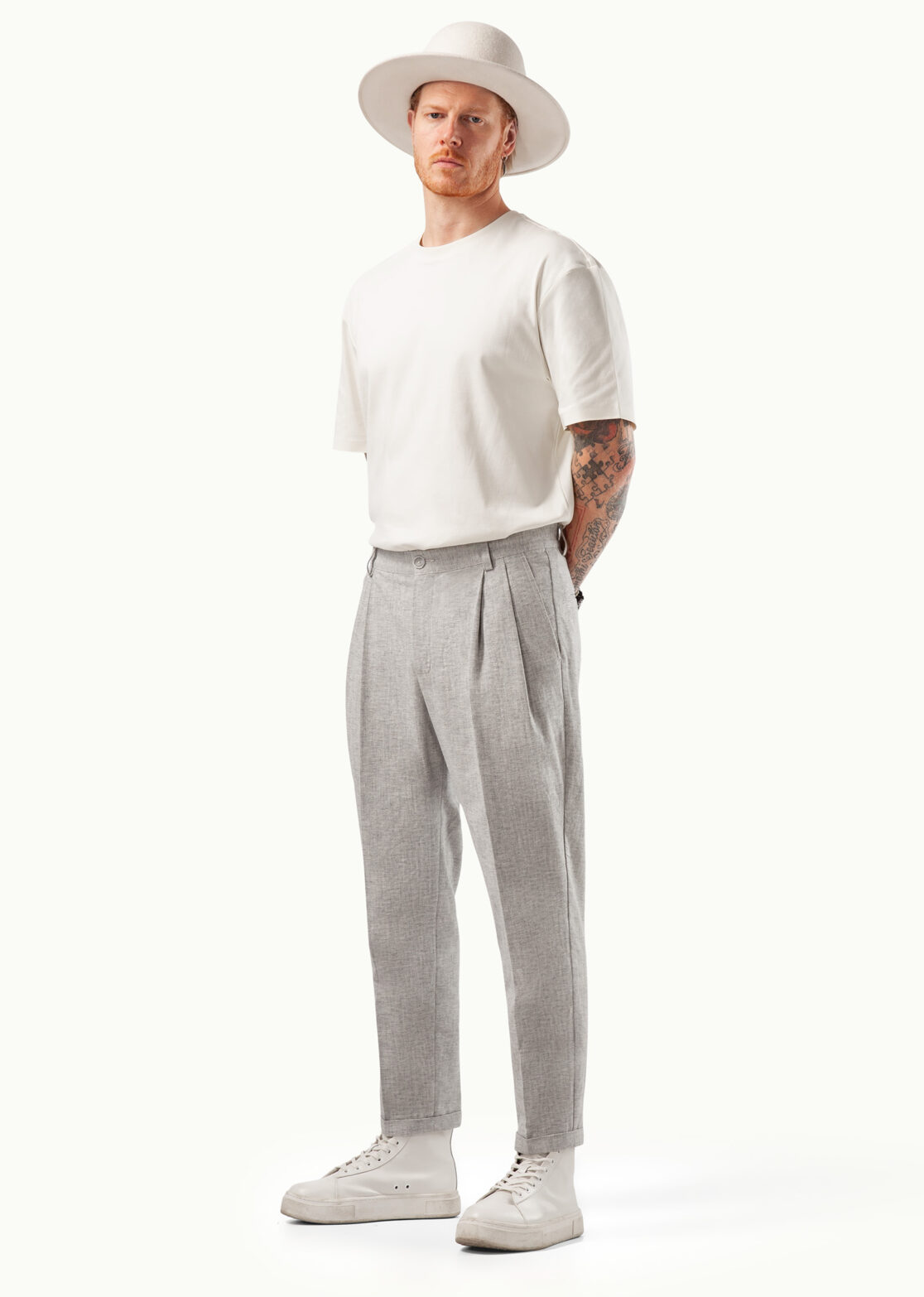 Men - Denim - Trousers - Mahorka Light Grey Image Secondary