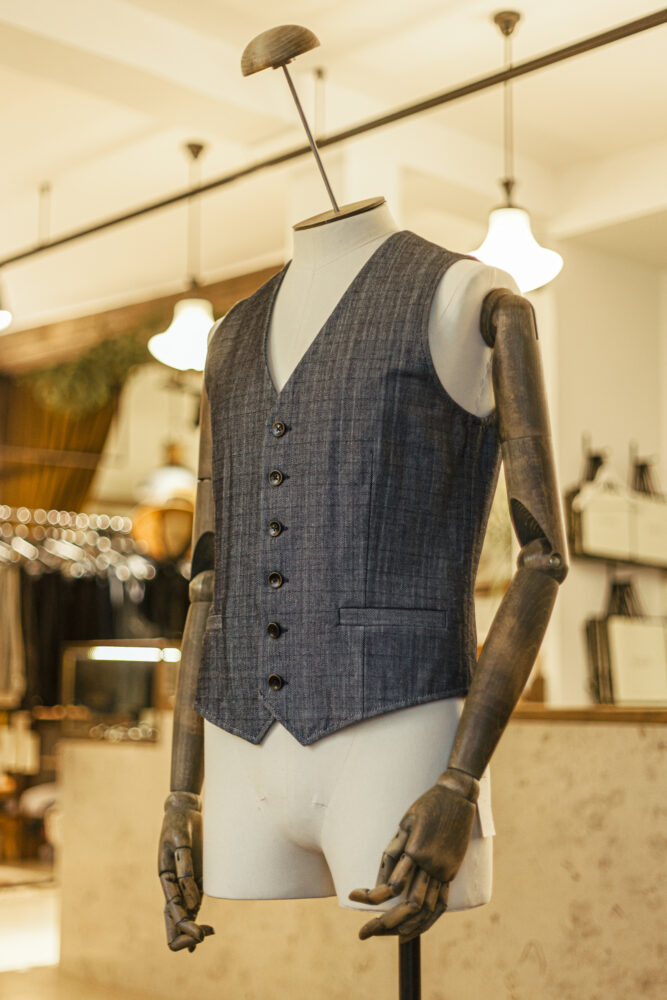 ベスト・ジレ WOOALONG Signature down vest MID BLUE WL234WDW01UMBL Zpacks-Goose-Down-Vest-